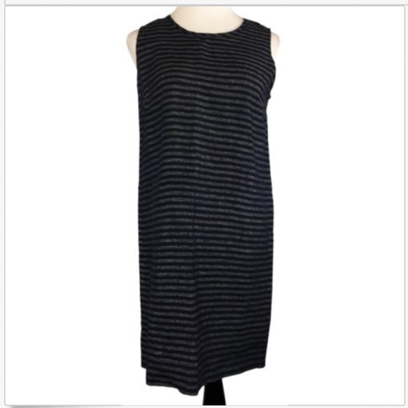 J. Jill | Dresses | J Jill Sleeveless Love Linen Shift Dress Sp Stripe ...